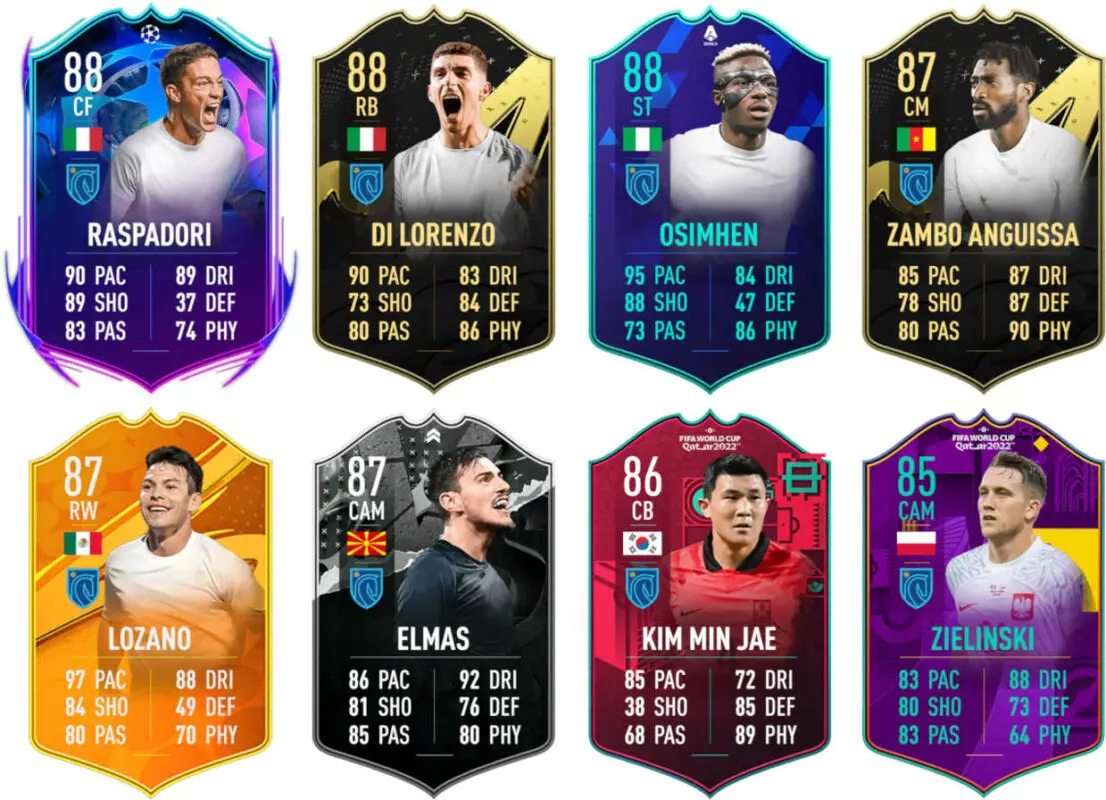 Principales cartas Napoli FIFA 23 Ultimate Team