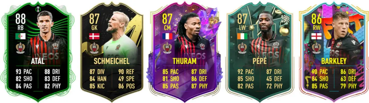 Principales versiones especiales Nice FIFA 23 Ultimate Team