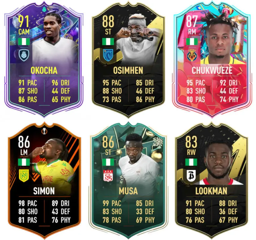 Principales versiones especiales Nigeria FIFA 23 Ultimate Team