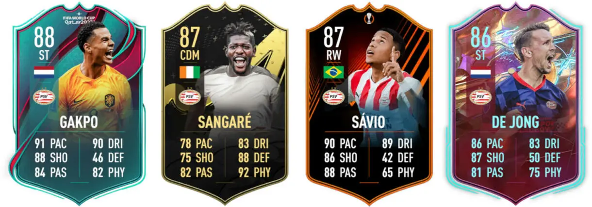 Principales versiones especiales PSV FIFA 23 Ultimate Team