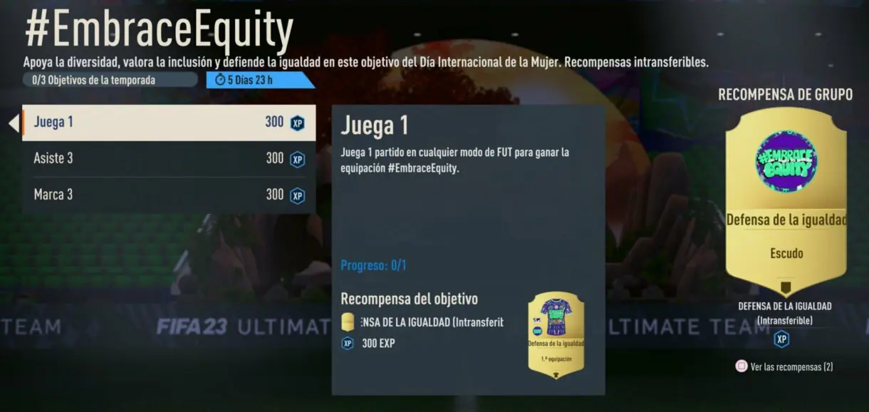 Objetivos #EmbraceEquity FIFA 23 Ultimate Team