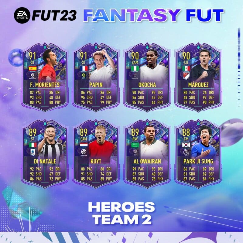 fantasy fut heroes segundo equipo fifa 23