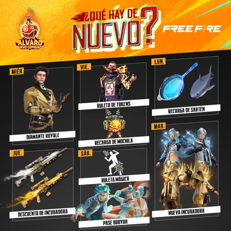 free fire agenda semanal 1