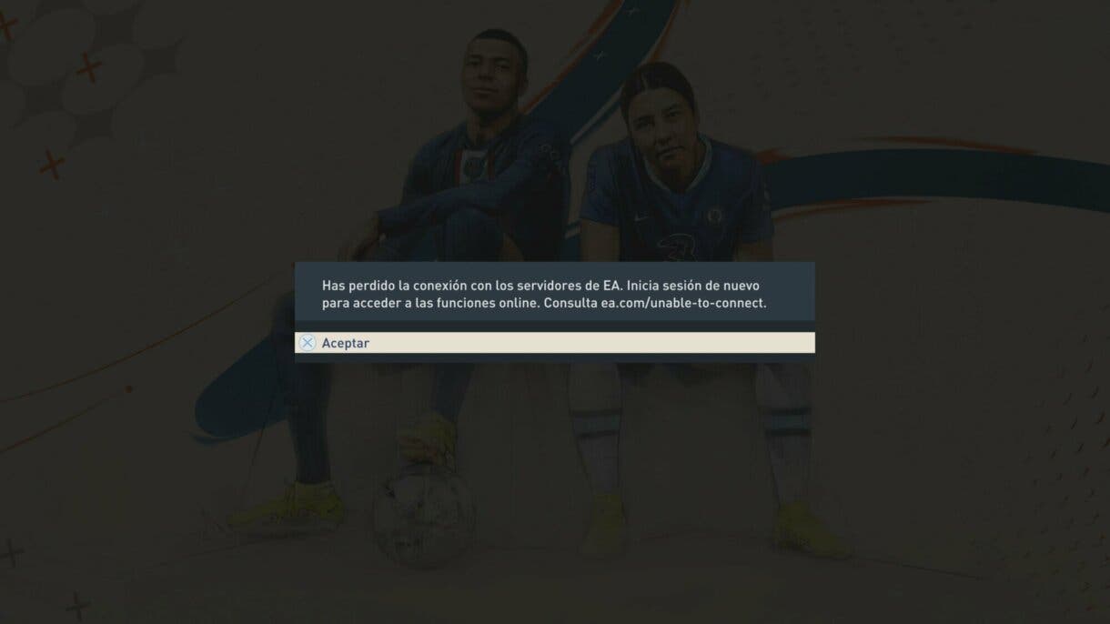 Mensaje de pérdida de conexión FIFA 23