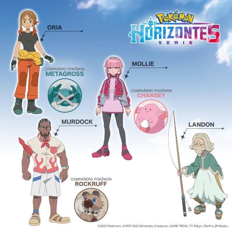 Horizontes Pokemon personajes