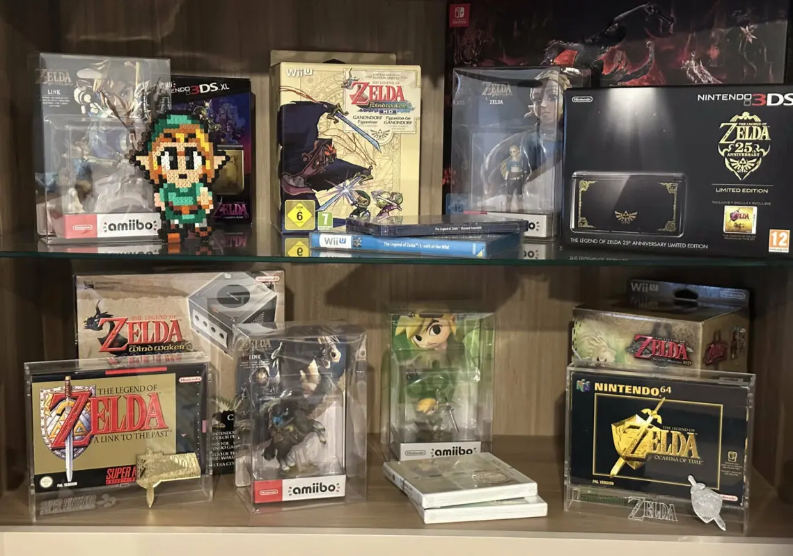 Colección personal de Juan Linares sobre la franquicia Zelda