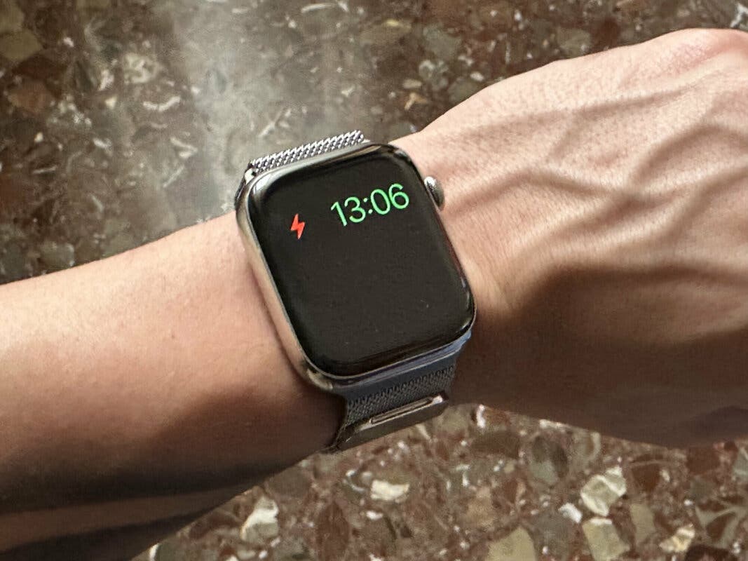 Apple Watch sin batería 