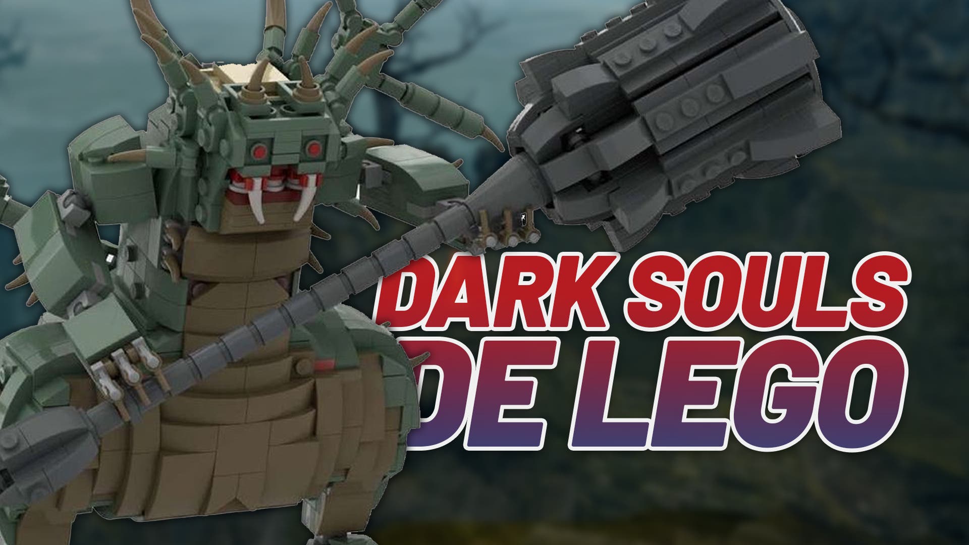 This is how the Dark Souls Firelink Shrine is built entirely out of Lego