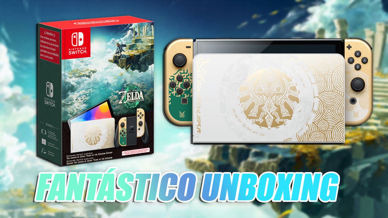 Nintendo Switch OLED Edition Zelda: Ters of the Kingdom looks spectacular in new unboxing