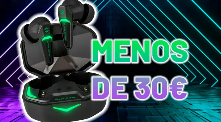 Imagen de No dejes escapar estos auriculares inalámbricos Black Shark; los encontrarás con su precio rebajado