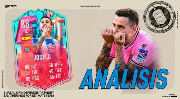 Imagen de FIFA 23: análisis de Joselu FUT Birthday. ¿Gran delantero para LaLiga Santander?