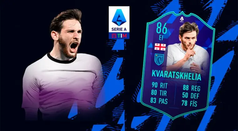 Imagen de FIFA 23: ¿Merece la pena Khvicha Kvaratskhelia POTM de la Serie A? + Solución del SBC