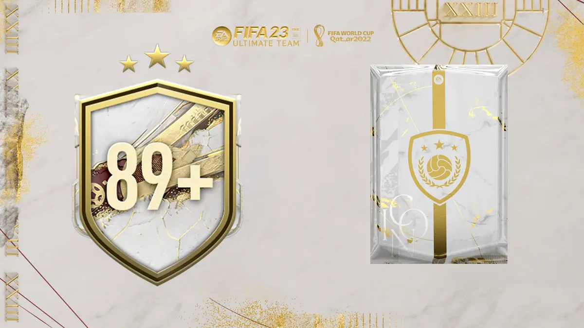 FIFA 23 Ultimate Team SBC Mejora de icono top o de la FIFA World Cup 89+