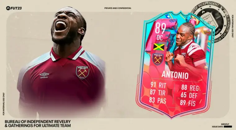 Imagen de FIFA 23: ¿Merece la pena Michail Antonio FUT Birthday? + Solución del SBC