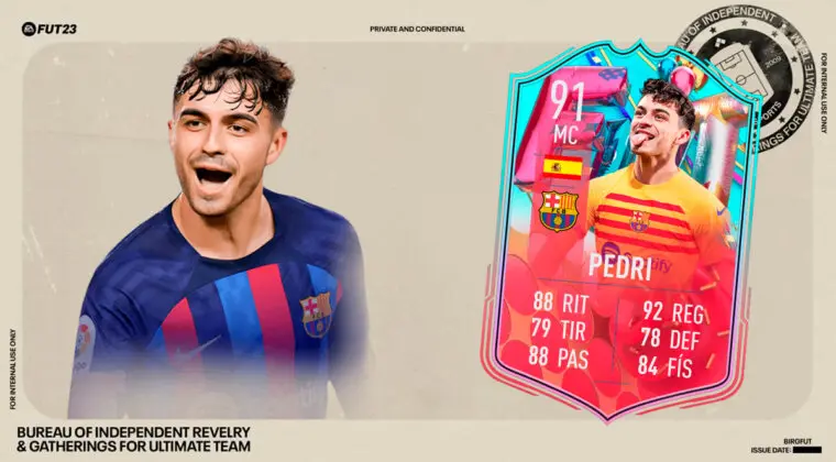 Imagen de FIFA 23: ¿Merece la pena Pedri FUT Birthday? + Solución del SBC
