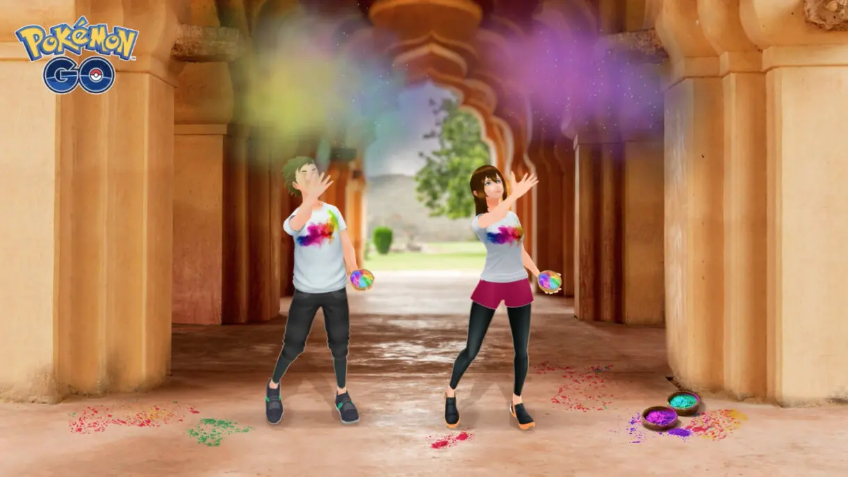 Pose lanzacolores Pokemon GO