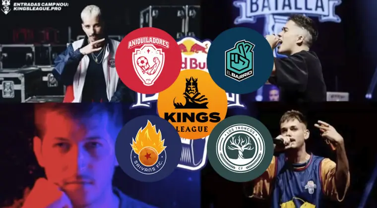 Imagen de Así fueron los freestyles que defendían a los cuatro equipos en la Kings League