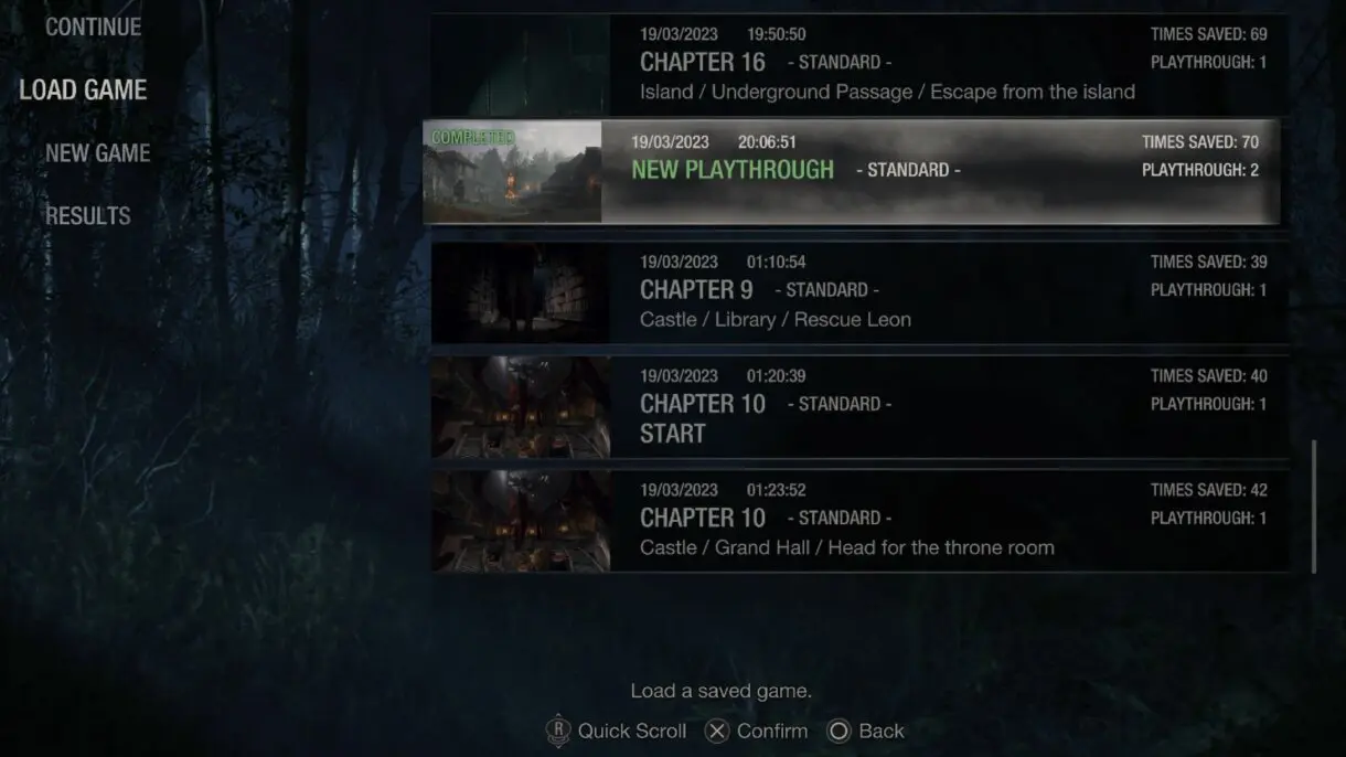 resident evil 4 remake new game plus