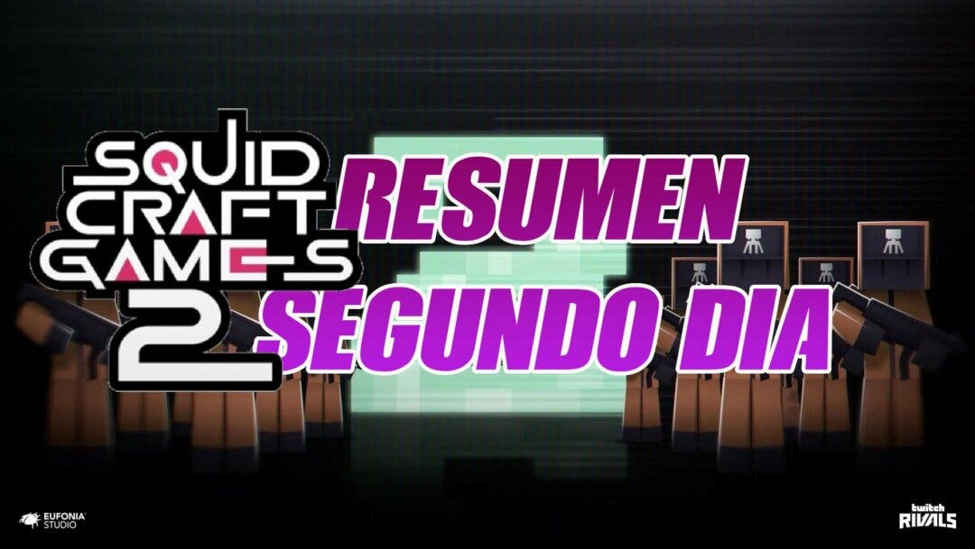 Squid Craft Games 2 Resumen y muertes del segundo día