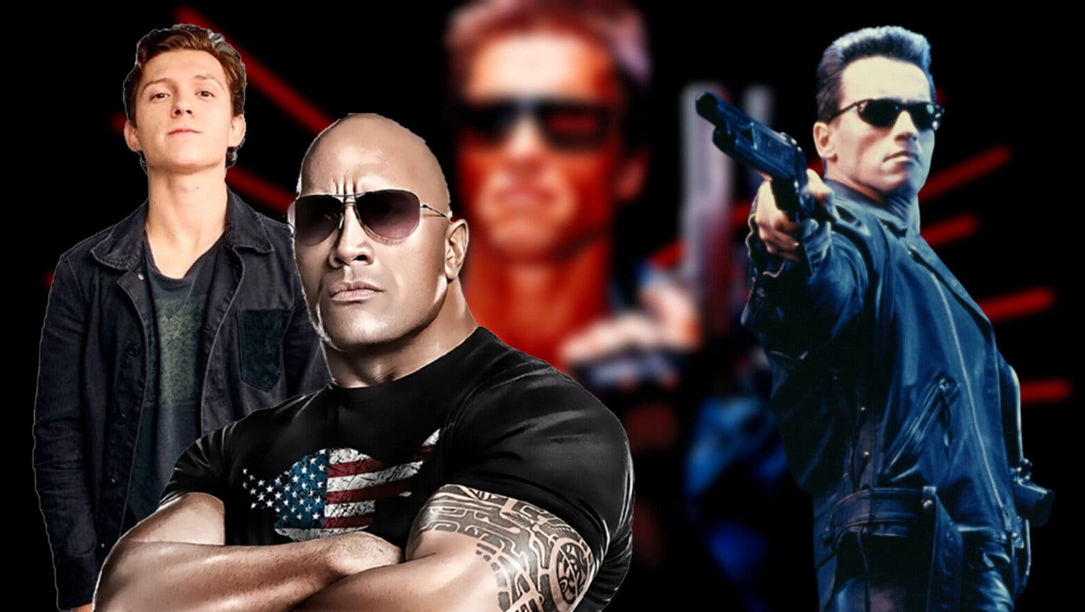 terminator dwayne johnson tom holland