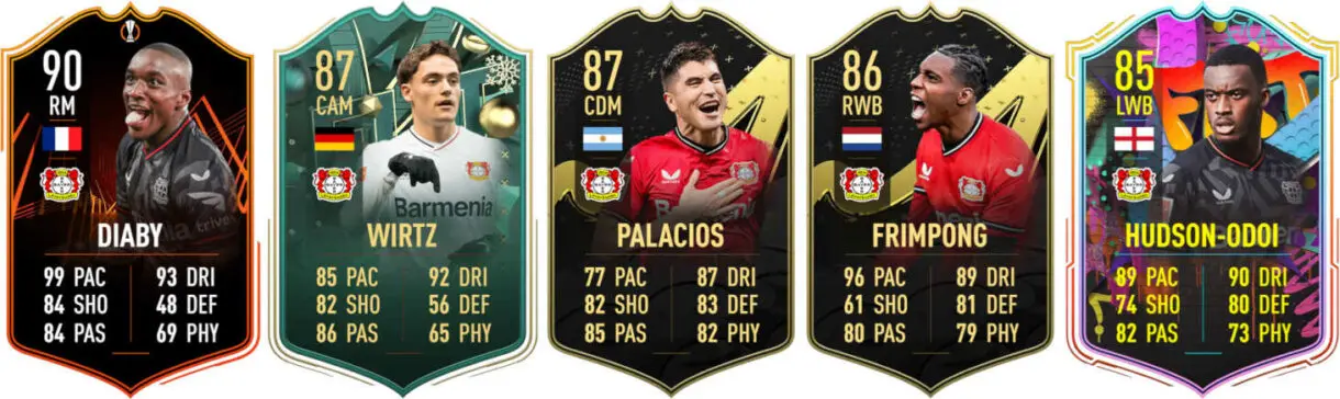 Principales versiones especiales Bayer Leverkusen FIFA 23 Ultimate Team