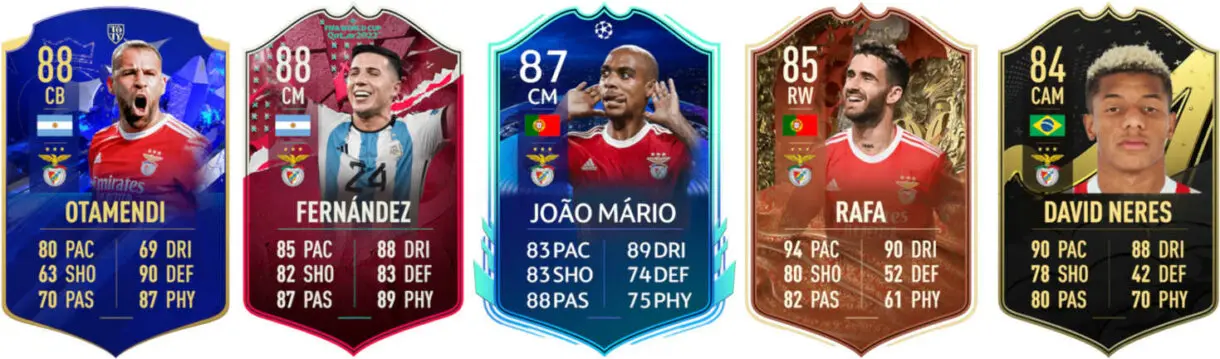 Principales versiones especiales Benfica FIFA 23 Ultimate Team