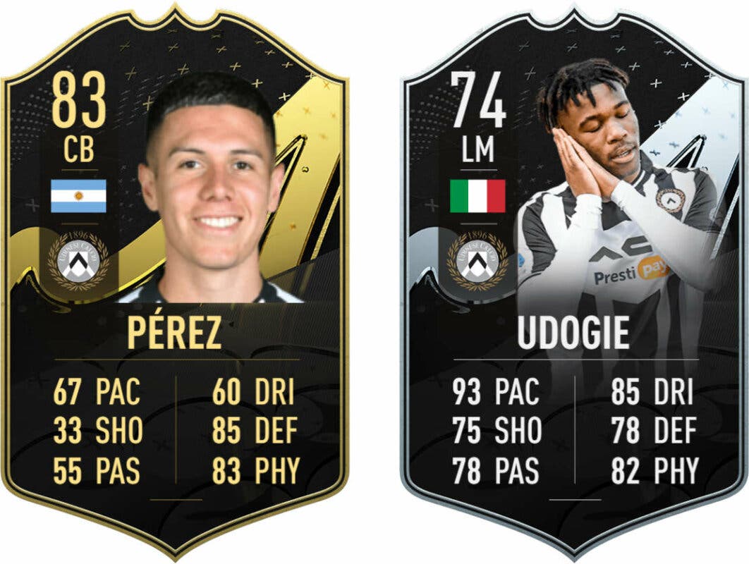 Cartas Pérez y Ugodie IF (Udinese) FIFA 23 Ultimate Team)