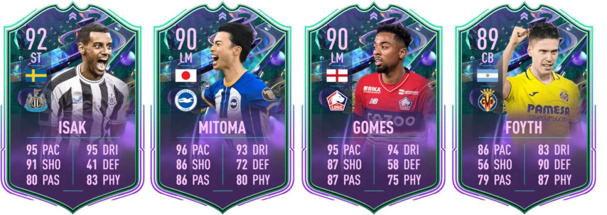 FUT Isak, Mitoma, Gomes and Foyth FIFA 23 Ultimate Team Fantasy Cards