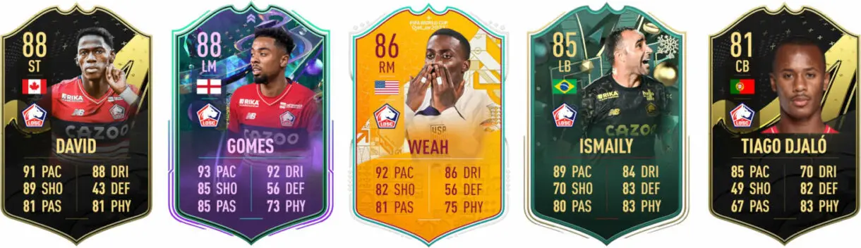 Principales versiones especiales Lille FIFA 23 Ultimate Team