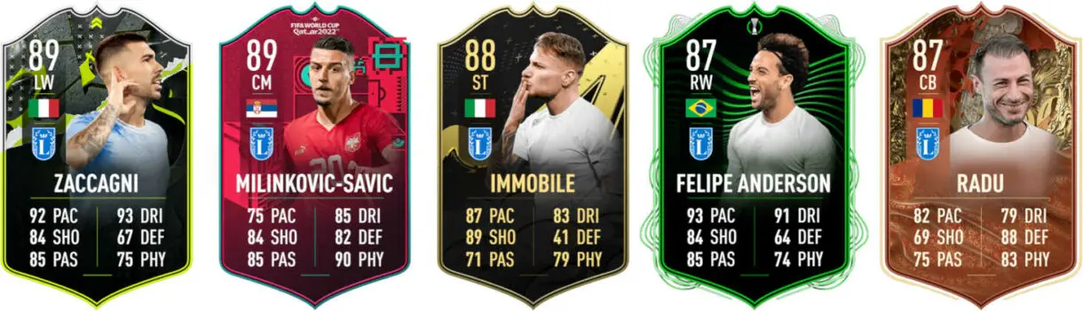 Principales versiones especiales Latium FIFA 23 Ultimate Team