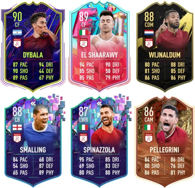 Principales versiones especiales Roma FIFA 23 Ultimate Team