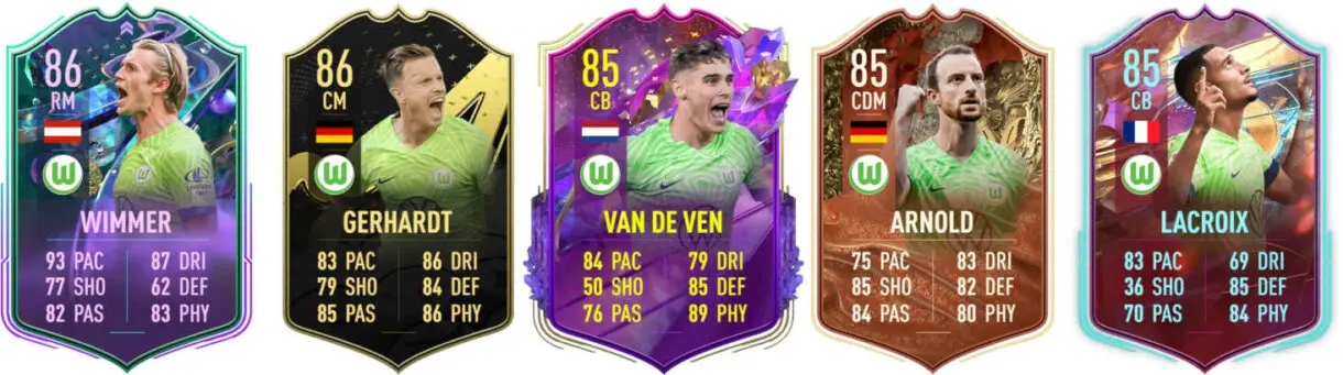 Principales versiones especiales Wolfsburgo FIFA 23 Ultimate Team