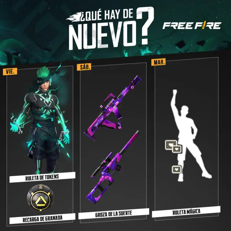 free fire agenda semanal imagen