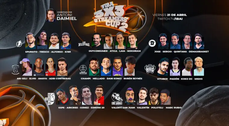 Imagen de Streamers Cup 3x3: Horario y dónde ver la segunda edición del torneo de baloncesto de Ibai