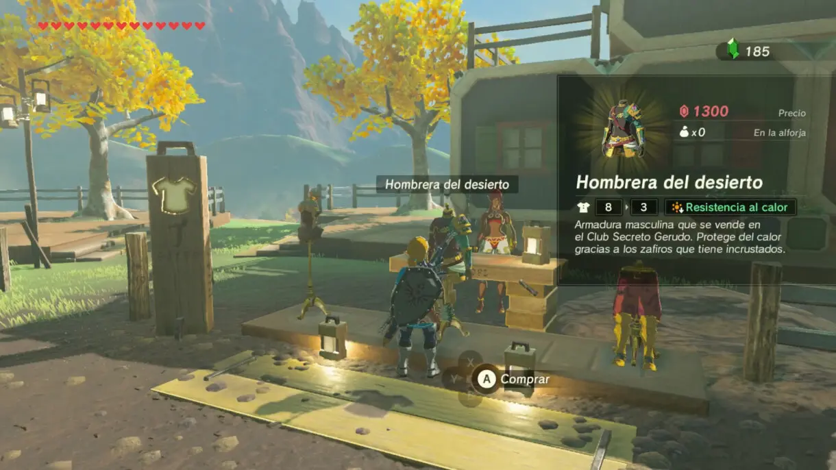 gerudo tienda aldea arkadia