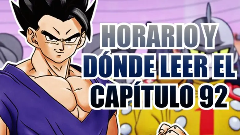 gohan horario y donde leer 92