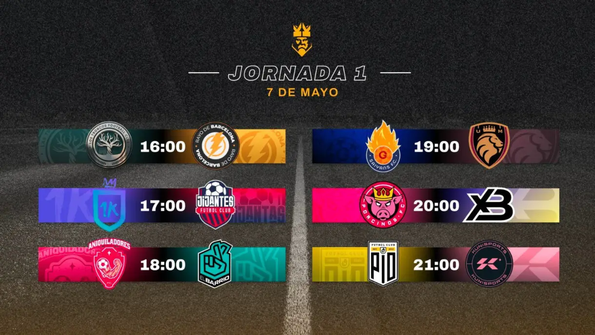 Duelos de la primera jornada en la Kings League
