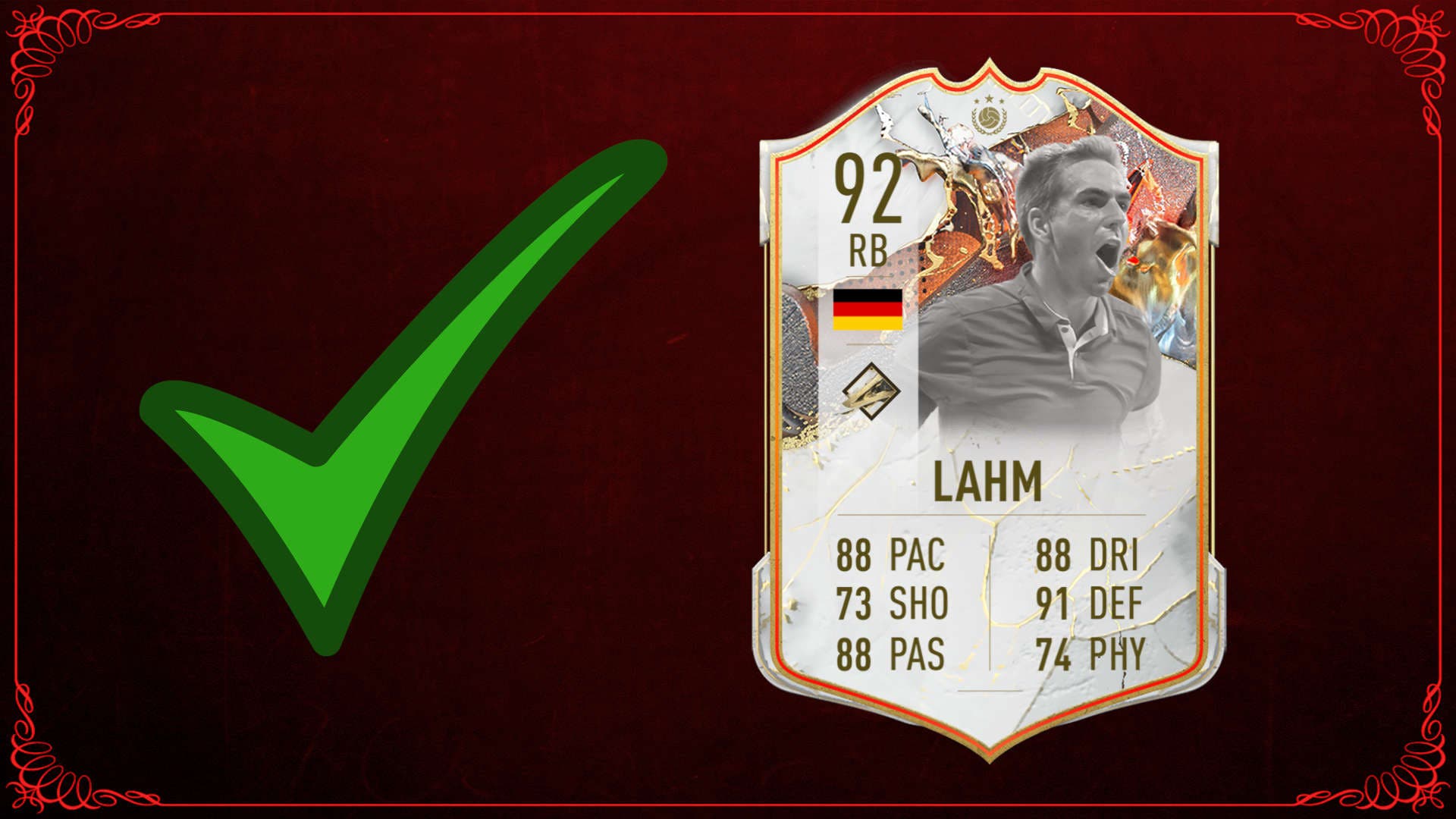FIFA 23: Philipp Lahm Icon Trophy Titans junior, an LD level at a derisory price
