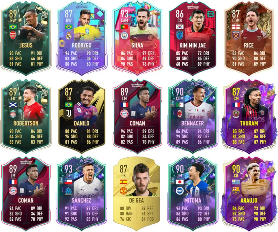Mejores cartas en FIFA 23 Ultimate Team de los jugadores filtrados al TOTS de la Comunidad