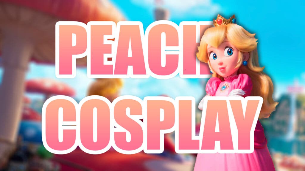 super Mario Bros la película cosplay Peach