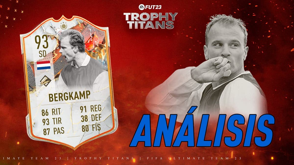 FIFA 23: analysis of Bergkamp Icon Trophy Titans junior.  Interesting free letter?