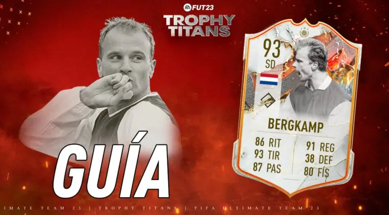 Imagen de FIFA 23: guía para conseguir a Dennis Bergkamp Icono Trophy Titans junior