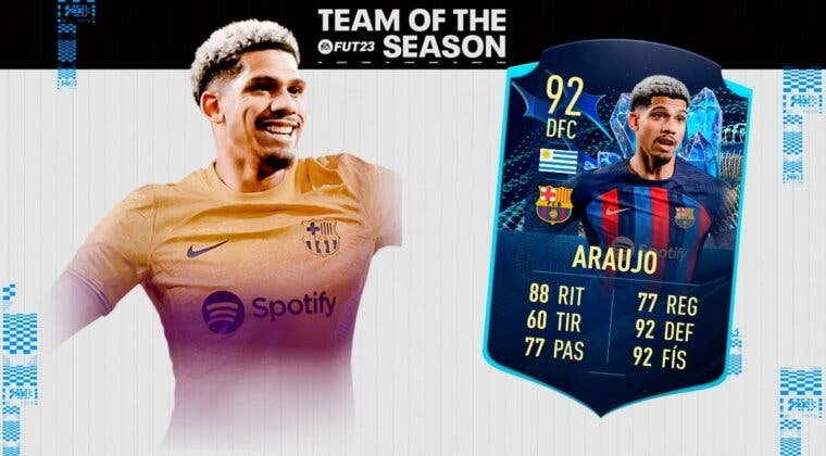 Imagen de FIFA 23: ¿Merece la pena Ronald Araújo TOTS Moments? + Solución del SBC