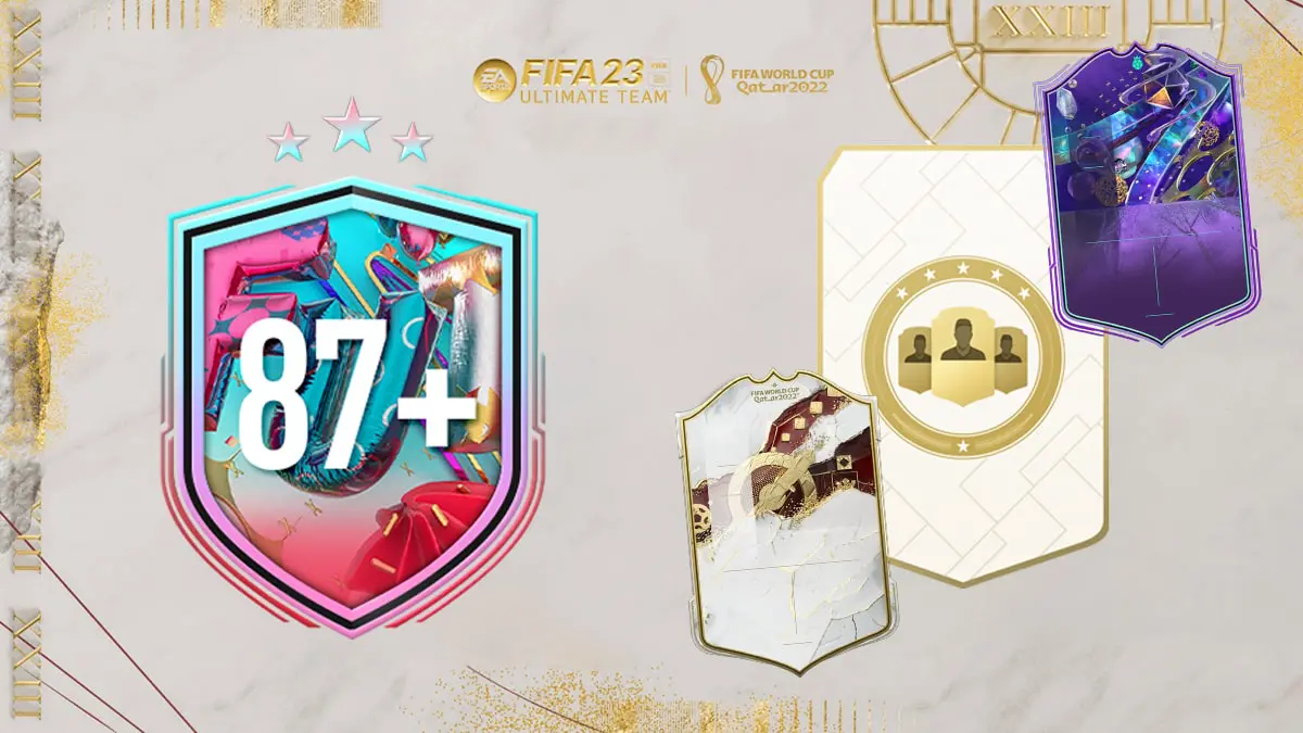 FIFA 23 Ultimate Team SBC Elección de jugador Héroe de FUT de fantasía o de la FIFA World Cup 87+