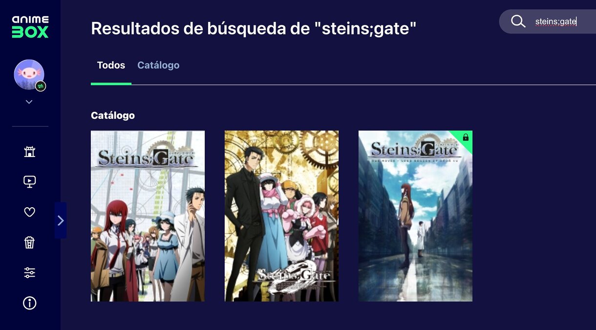 Steins;Gate en AnimeBox