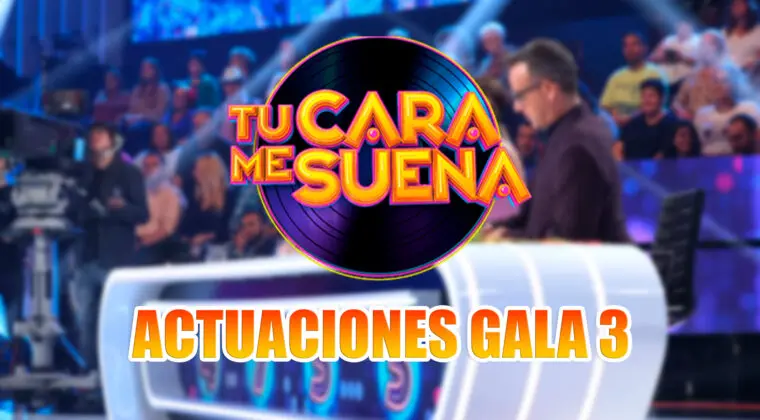 Imagen de Lista de actuaciones de la Gala 3 de Tu cara me suena 10