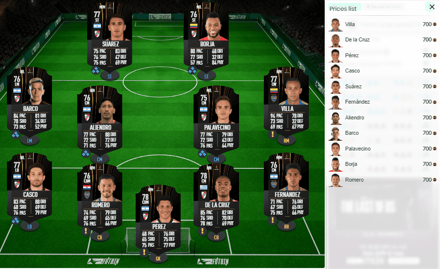 FIFA 23 Ultimate Team SBC Mejora Prémium LaLiga [EXP] Mejora LaLiga x11 81+