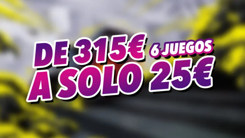 6 juegos oferta de 300 a 25€
