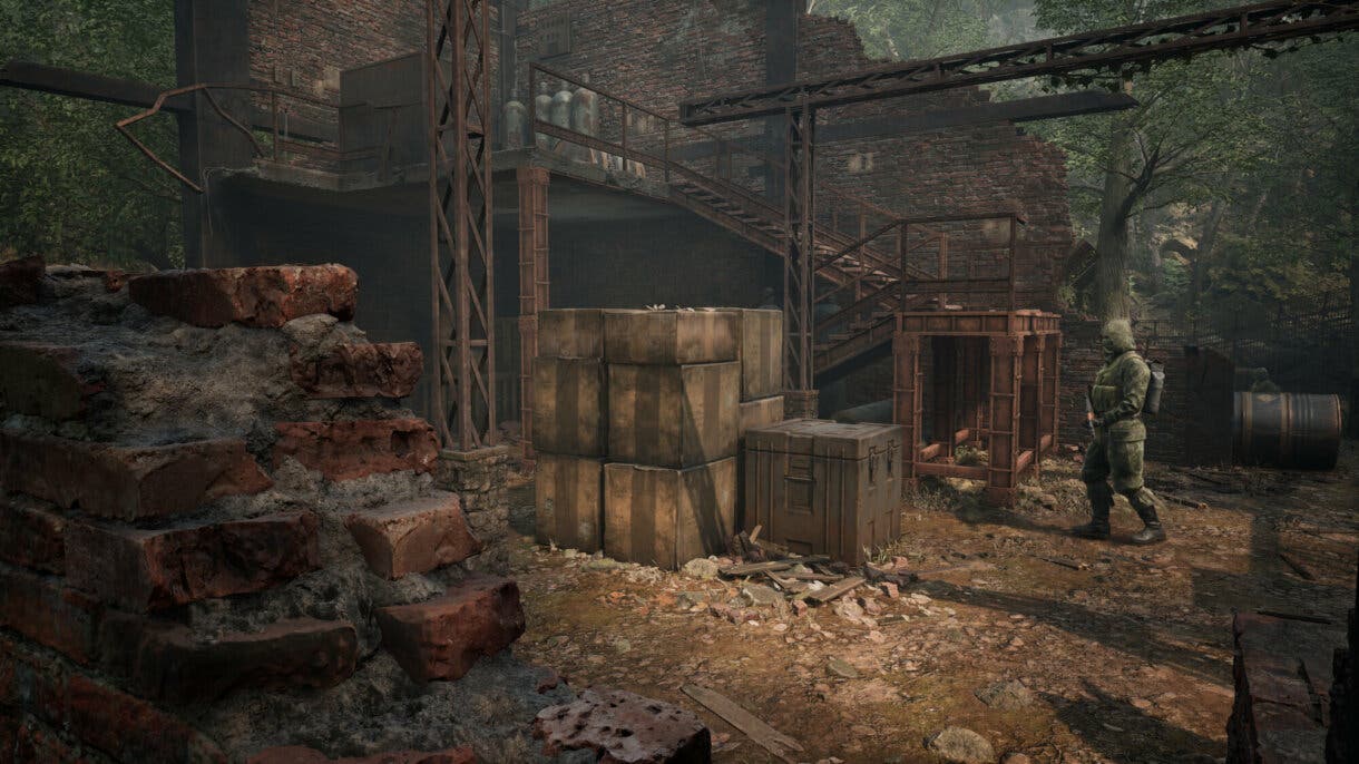 Zona de la fábrica abandonada en Metal Gear Solid Delta: Snake Eater