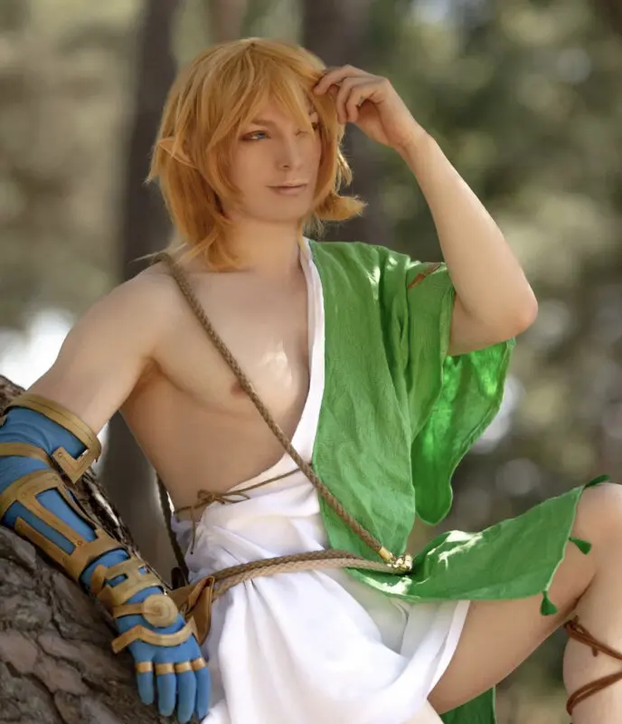 Cosplay de Link de The Legend of Zelda: Tears of the Kingdom